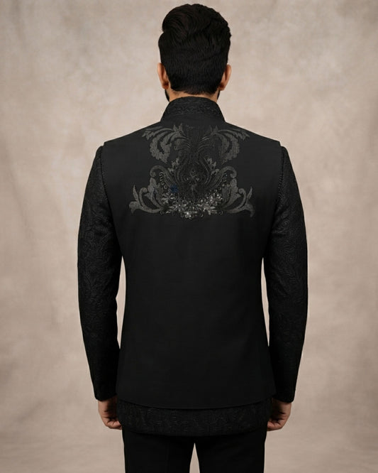 Partywear Embroidery Jodhpuri Suit
