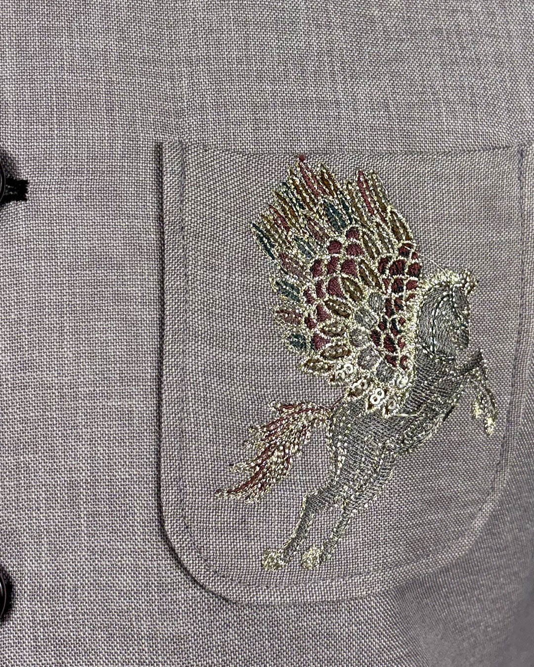 Partywear Embroidery Jacket Set