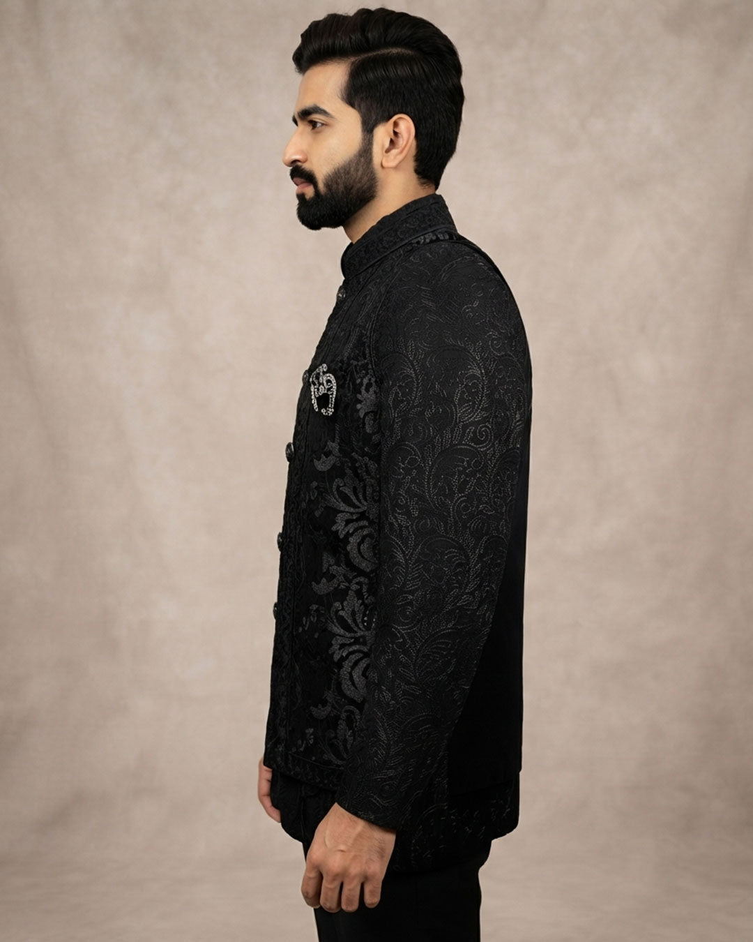 Partywear Embroidery Jodhpuri Suit