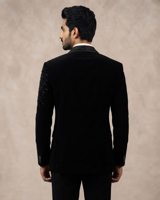 Embroidery Tuxedo 5pcs Suit