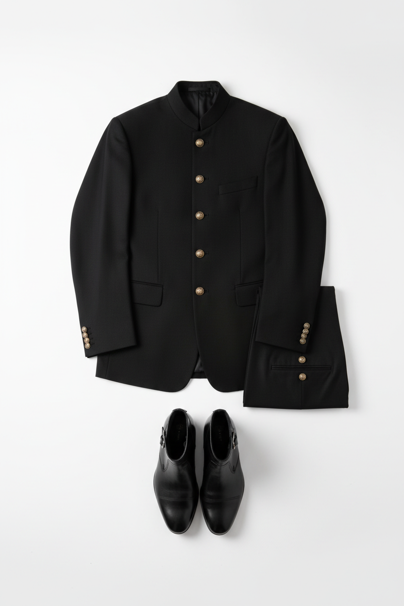 Classic Bandhgala Suit – The Design Couture